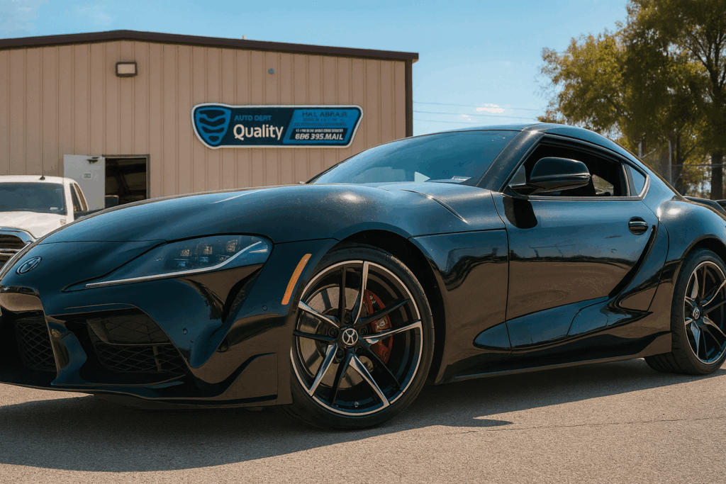 Auto Dent Quality professional repairing vehicle dent damage in Sunset Valley Austin